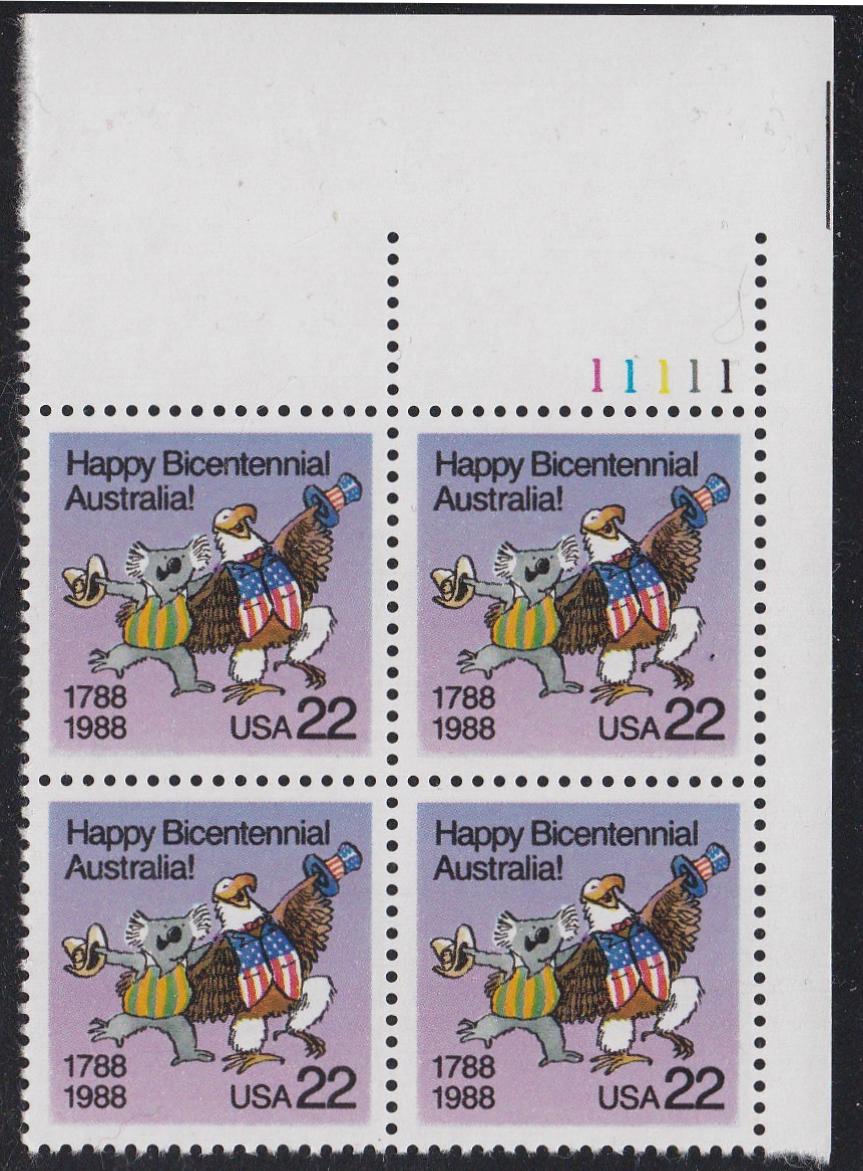 # 2370 (1988) Australia Bicentennial - PB, UR #11111, MNH