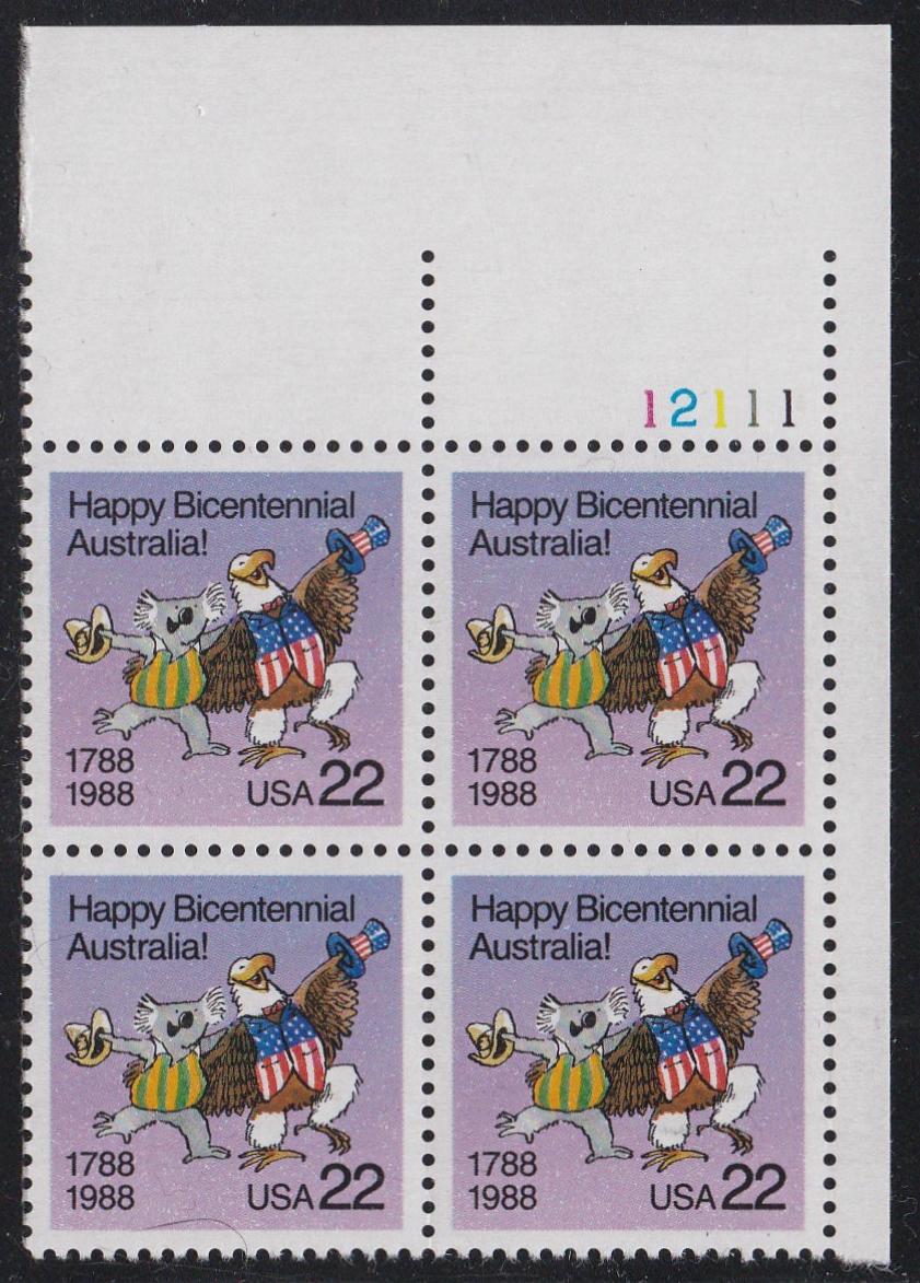 # 2370 (1988) Australia Bicentennial - PB, UR #12111, XF MNH