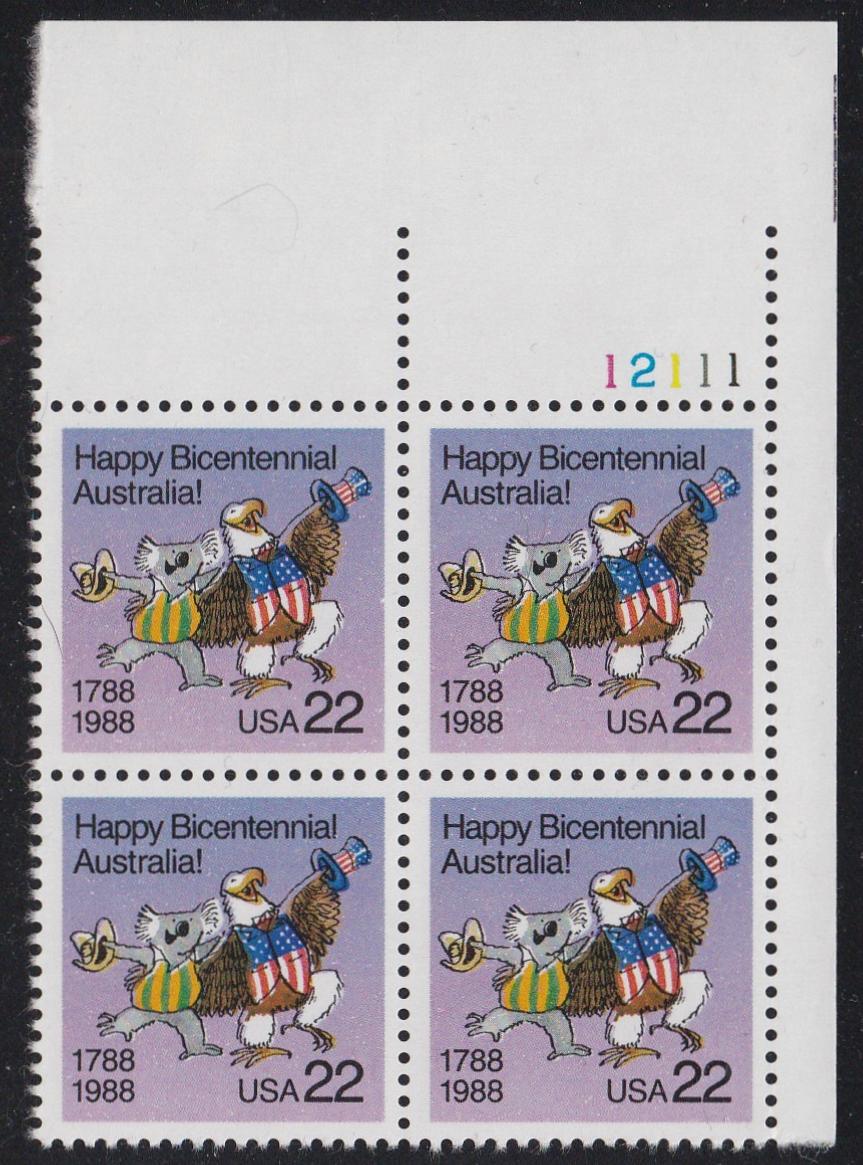 # 2370 (1988) Australia Bicentennial - PB, UR #12111, MNH