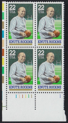 # 2376 (1988) Rockne, Football - PB, LL #111111-1, MNH