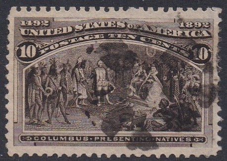 # 237 (1893) Presenting Natives - Sgl, Used, VF