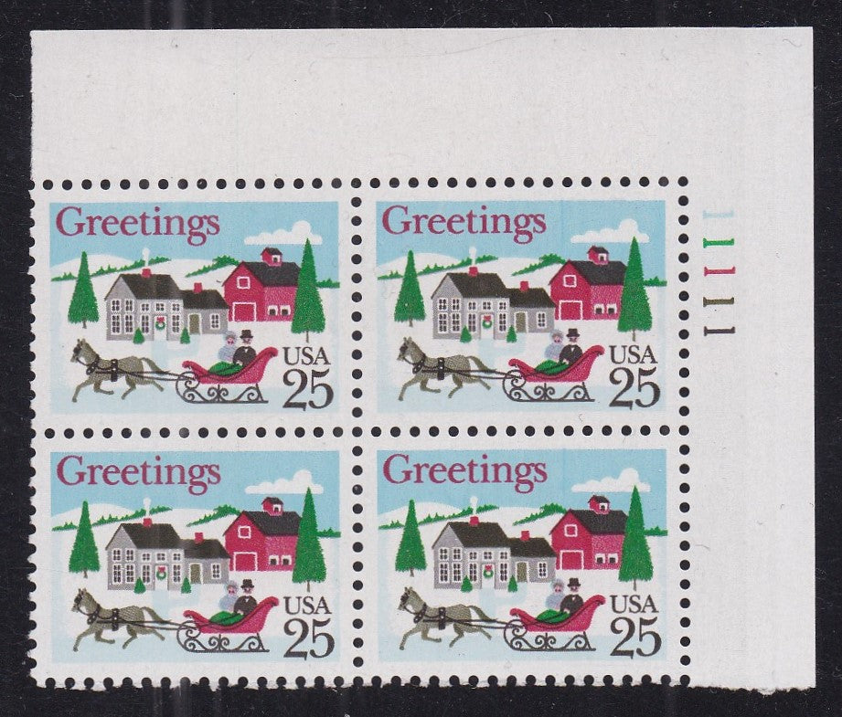 # 2400 (1988) Sleigh - PB, UR #11111, MNH
