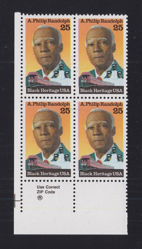 # 2402 (1989) Randolph - Zip BK/4, LL, MNH