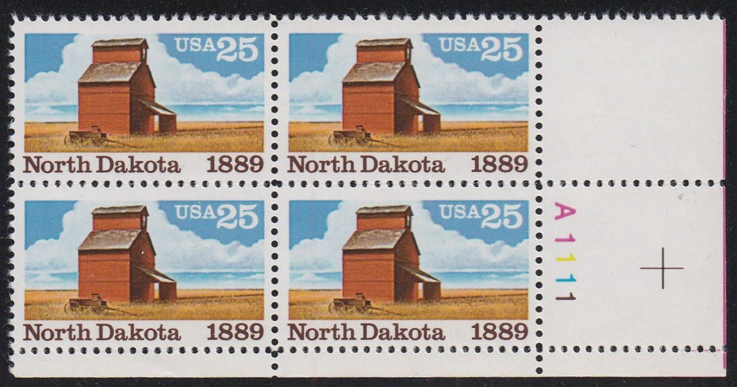 # 2403 (1989) North Dakota Statehood - PB, LR #A1111, MNH