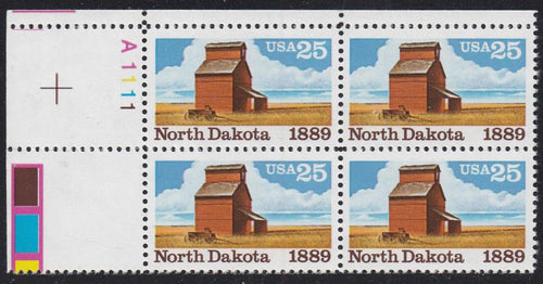 # 2403 (1989) North Dakota Statehood - PB, UL #A1111, XF MNH