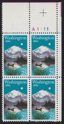 # 2404 (1989) Washington Statehood - PB, UR #A1111, MNH
