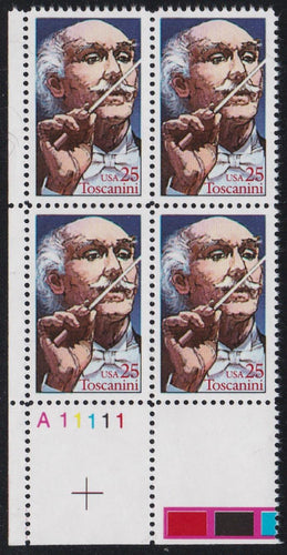# 2411 (1989) Toscanini - PB, LL #A11111, MNH