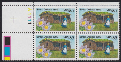 # 2416 (1989) South Dakota - PB, UL #A1111, MNH