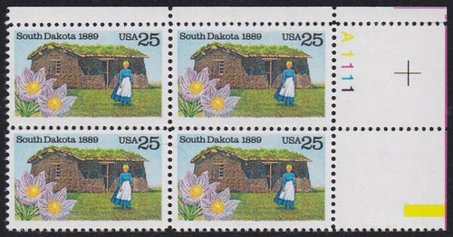 # 2416 (1989) South Dakota - PB, UR #A1111, MNH
