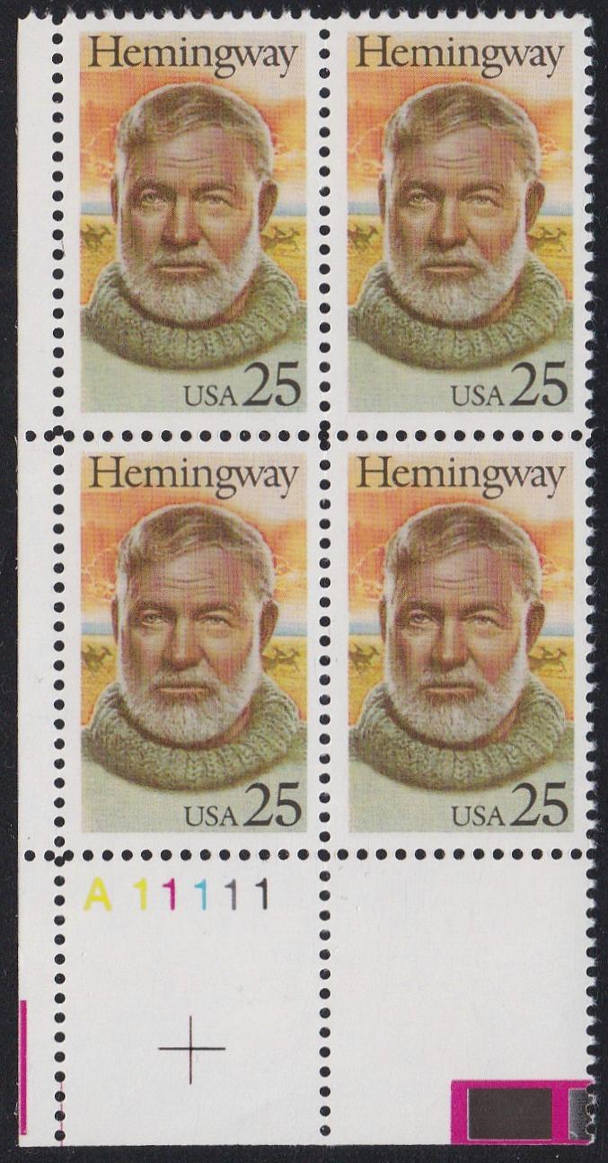 # 2418 (1989) Hemingway - PB, LL #A11111, MNH