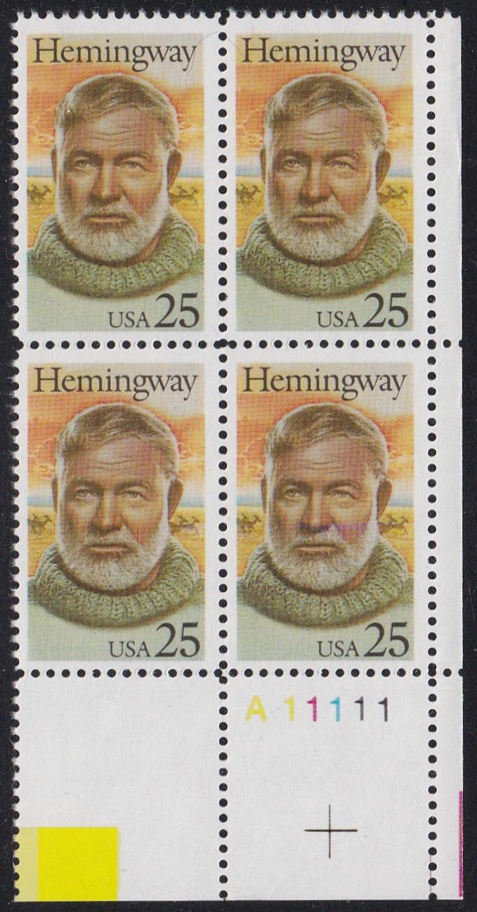 # 2418 (1989) Hemingway - PB, LR #A11111, MNH