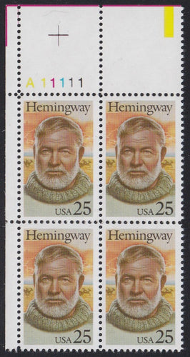 # 2418 (1989) Hemingway - PB, UL #A11111, MNH