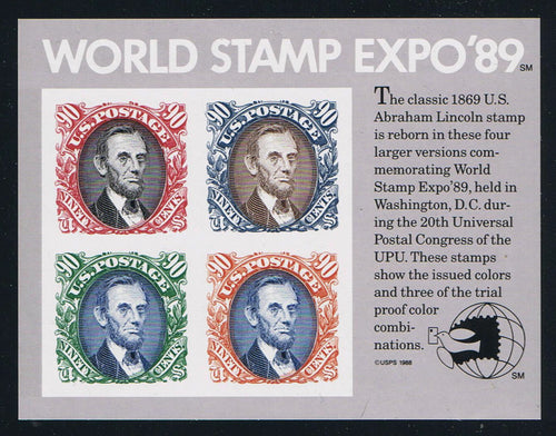 # 2433 (1989) World Stamp Expo 89 - S/S, MNH