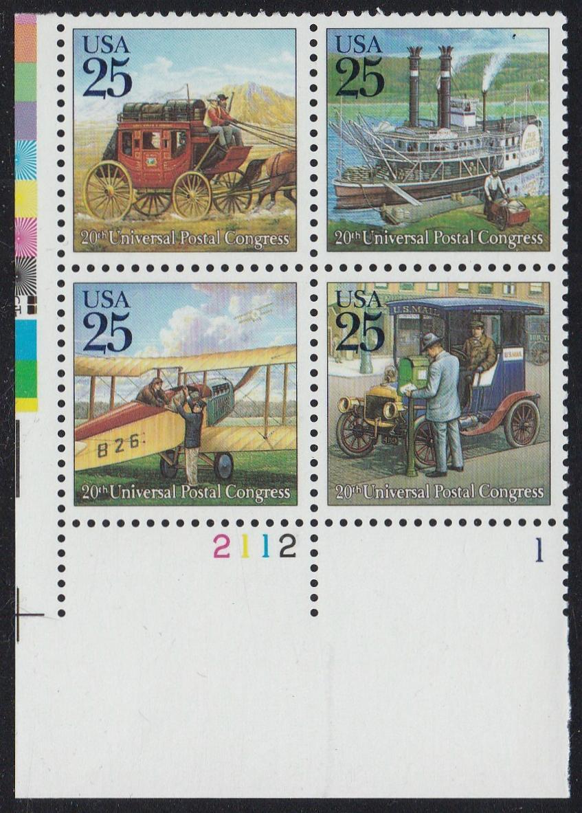# 2434-37 (1989) UPU / Mail Transport - PB, LL #2112-1, MNH