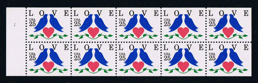 # 2441a (1990) Doves, NF - Bklt pane, #1211, MNH