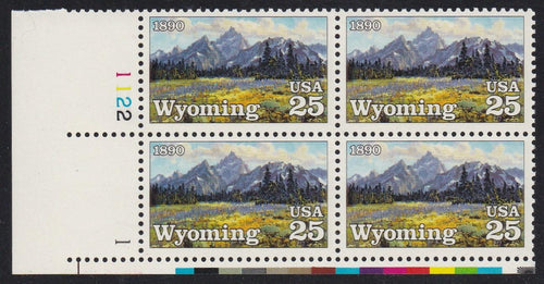 # 2444 (1990) Wyoming - PB, LL #1122-1, MNH