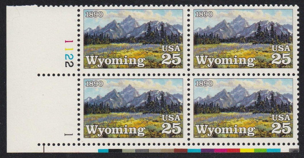 # 2444 (1990) Wyoming - PB, LL #1122-1, MNH
