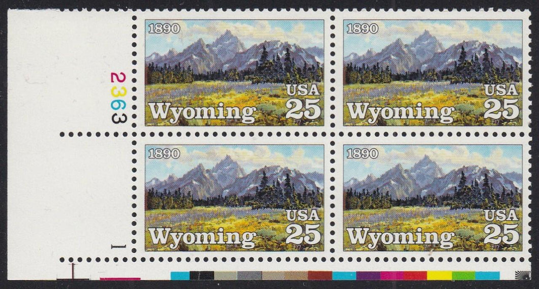 # 2444 (1990) Wyoming - PB, LL #2363-1, MNH