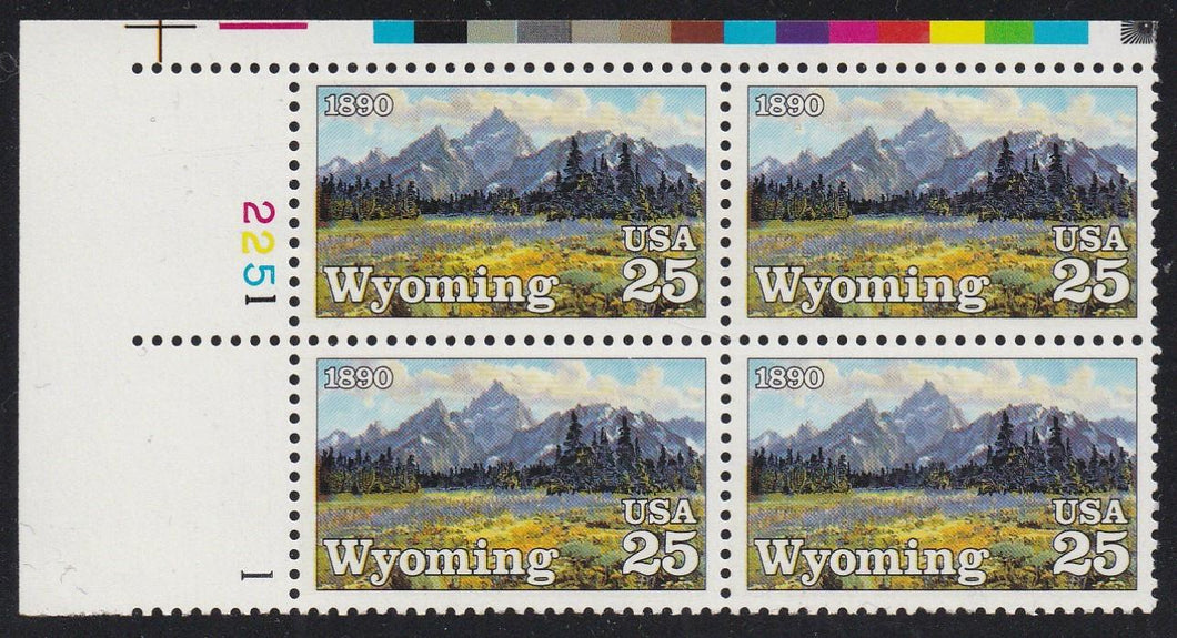 # 2444 (1990) Wyoming - PB, UL #2251-1, MNH