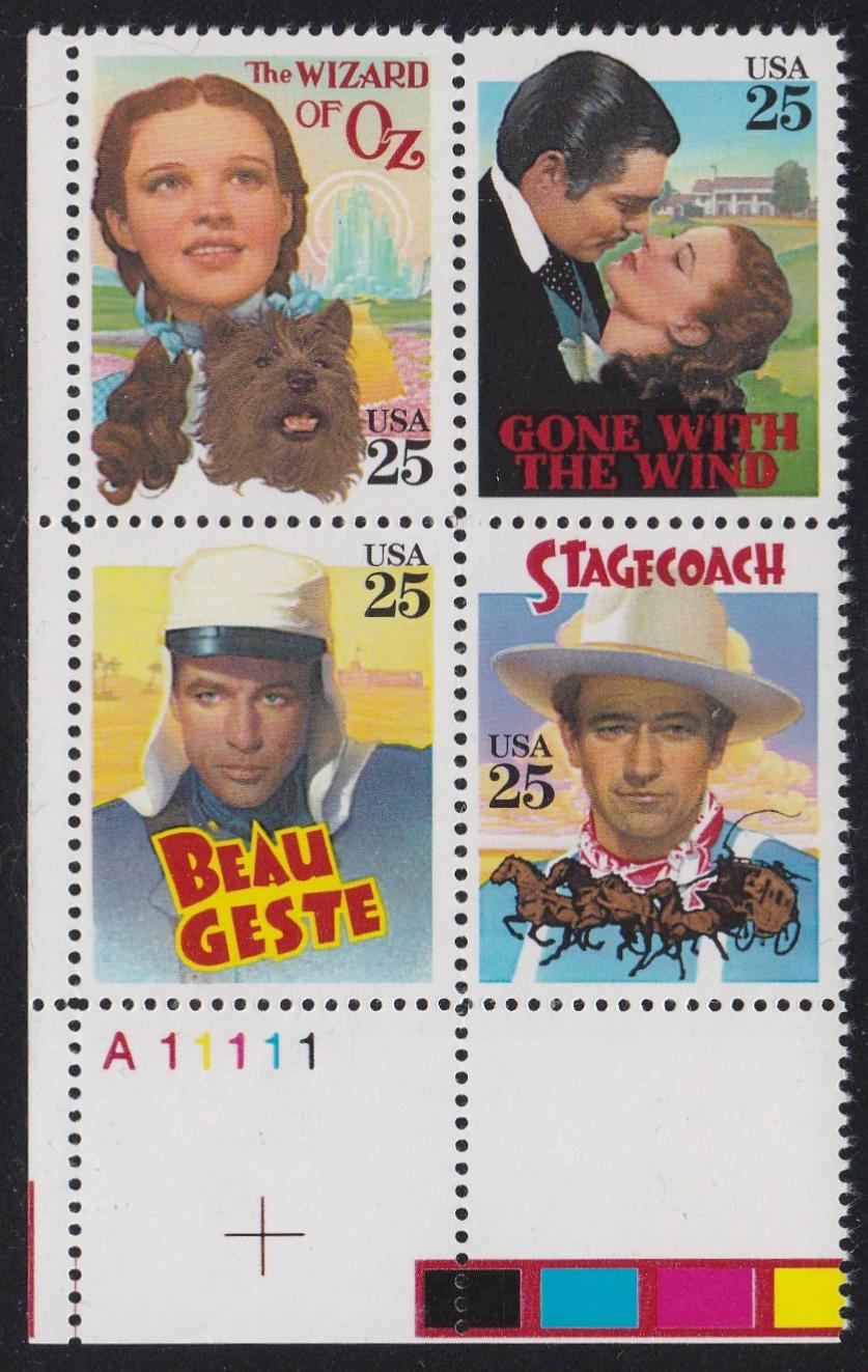 # 2445-48 (1990) Classic Films - PB, LL #A11111, MNH
