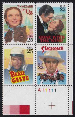 # 2445-48 (1990) Classic Films - PB, LR #A11111, MNH
