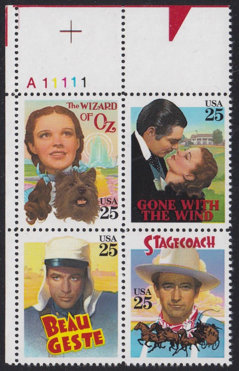 # 2445-48 (1990) Classic Films - PB, UL #A11111, MNH