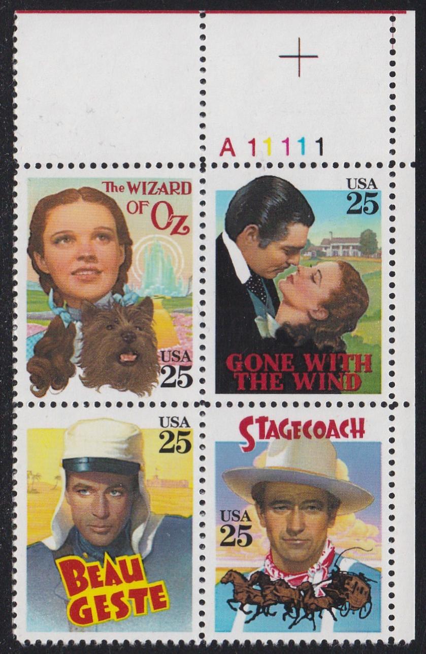 # 2445-48 (1990) Classic Films - PB, UR #A11111, MNH
