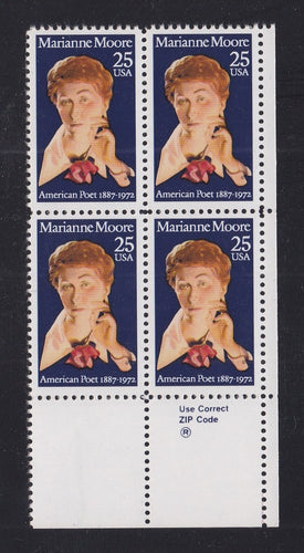 # 2449 (1990) Moore - Zip BK/4, LR, MNH