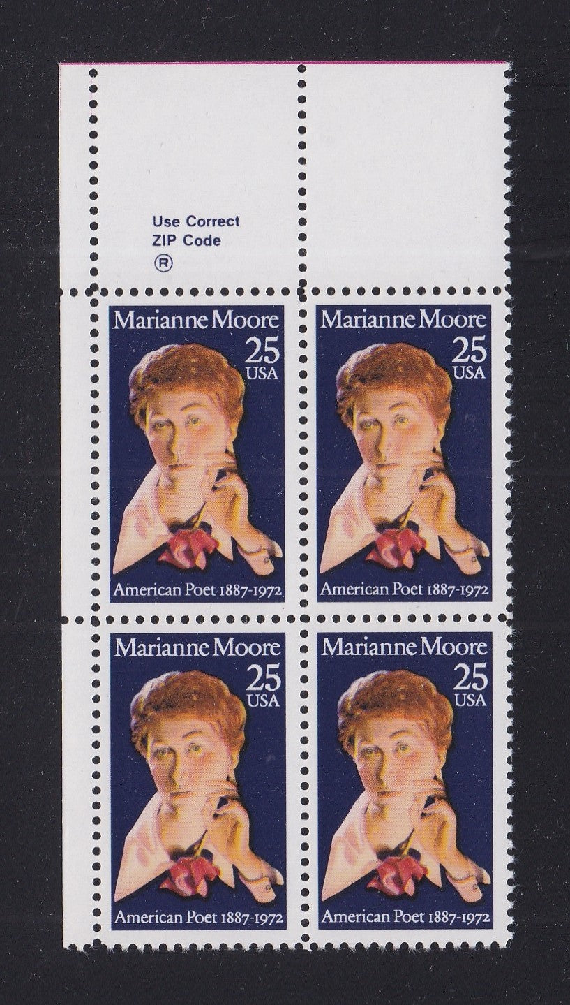 # 2449 (1990) Moore - Zip BK/4, UL, MNH