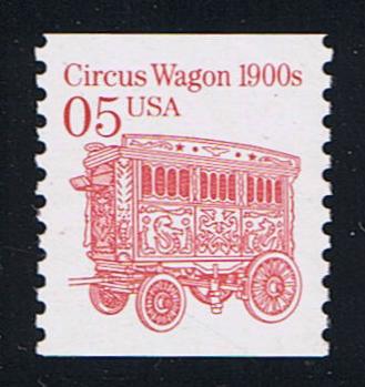 # 2452B (1992) 1900's Circus Wagon, LGG, Not Tag - Coil sgl, XF MNH