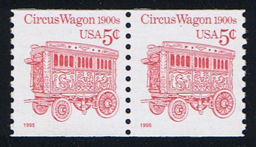 # 2452Dg (1995) 1900's Circus Wagon, SG, Not Tagged, Lumin - Coil pr, MNH