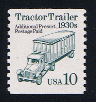 # 2457 (1991) 1930's Tractor Trailer, DG, Not Tagged - Coil sgl, MNH