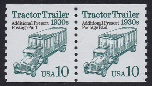# 2458 (1994) 1930's Tractor Trailer, SG, Not Tag - Coil pr, XF MNH