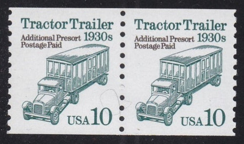 # 2458 (1994) 1930's Tractor Trailer, SG, Not Tag - Coil pr, MNH