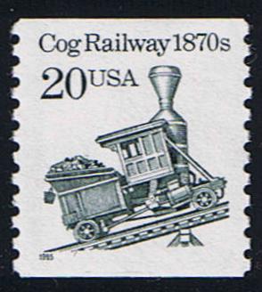 # 2463 (1995) 1870's Cog Railway, SG, MP Tag - Coil sgl, MNH