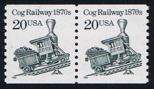 # 2463 (1995) 1870's Cog Railway, SG, MP Tag - Coil pr, MNH