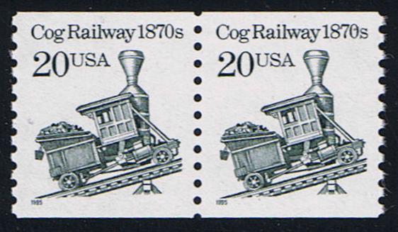 # 2463 (1995) 1870's Cog Railway, SG, MP Tag - Coil pr, MNH
