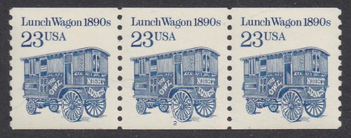 # 2464 (1991) 1890's Lunch Wagon, DG, SP Tag - PS/3, #2, XF MNH