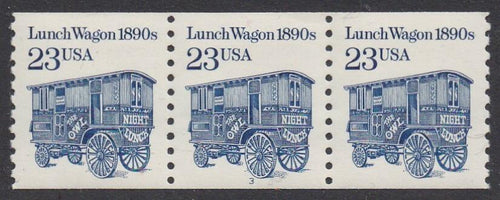 # 2464 (1991) 1890's Lunch Wagon, DG, SP Tag - PS/3, #3, VF MNH