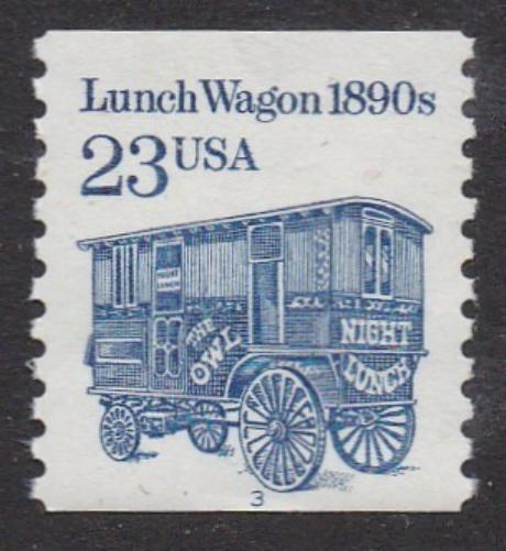 # 2464a (1991) 1890's Lunch Wagon, MG, SP Tag - PS/1, #3, VF MNH