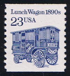 # 2464 (1991) 1890's Lunch Wagon, DG, SP Tag - Coil sgl, XF MNH