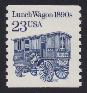 # 2464 (1991) 1890's Lunch Wagon, DG, SP Tag - Coil sgl, MNH