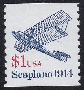 # 2468c (1998) 1914 Seaplane, LGG, GSP Tag - Coil sgl, MNH
