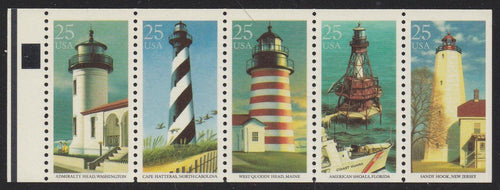 # 2474a (1990) Lighthouses, NF - Bklt pane, #1, MNH
