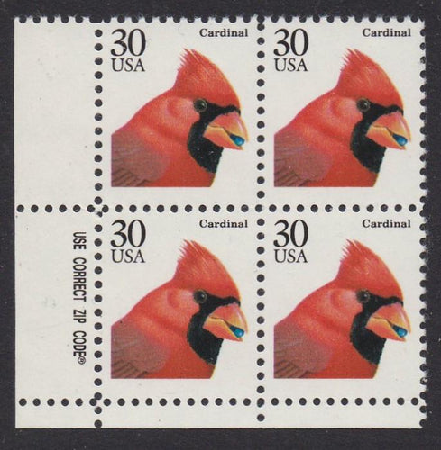 # 2480 (1991) Cardinal - Zip Bk, LL, MNH
