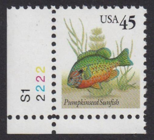 # 2481 (1992) Sunfish - Plt sgl, LL #S1-2222, MNH