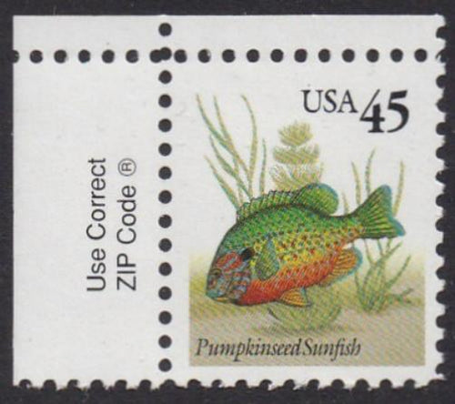 # 2481 (1992) Sunfish - Zip sgl, UL, MNH