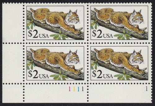 # 2482 (1990) Bobcat - PB, LL #1111-1, MNH
