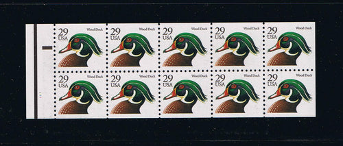 # 2484a (1991) Wood Duck, NF - Bklt pane, #1111, MNH