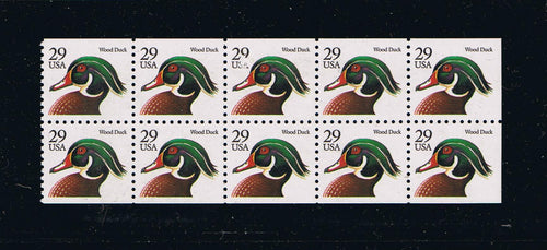 # 2484a (1991) Wood Duck, OA Tag - Bklt pane, No Tab, MNH